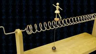 Spring Ballerina Wooden Toy 3D Model