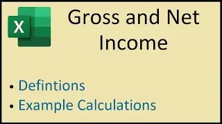 Gross and Net Income Definition and Calculation In Excel