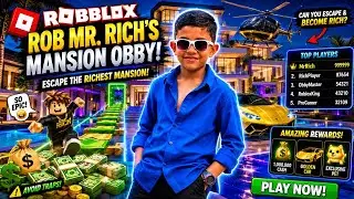 Rob Mr Rich&rsquo;s Mansion Obby 😱 | Roblox Funny Obby Game | Hindi Gameplay #roblox #games #robloxedit 