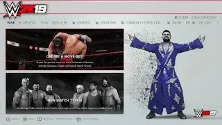 WWE 2K19 FULL MENU! ALL MATCH TYPES, ALL GAME MODES, ALL SUPERSTARS & MORE!