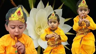 Radha makeup / radha getup for girl / radha look / krishna makeup / krishna dress / radha krishna 