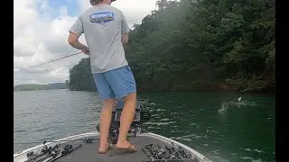 Topwater Bass fishing on Lake Chatuge