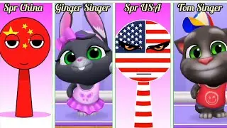 Who sings better: Sprunki China Ginger Singer Sprunki USA Tom Singer 🤣 | 😱 Rythm Clash #010