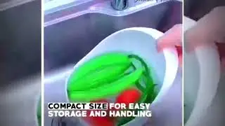 Multipurpose Plastic Rice Wash Bowl with Handle &ndash; Multi-Color, Comfortable, and Durable