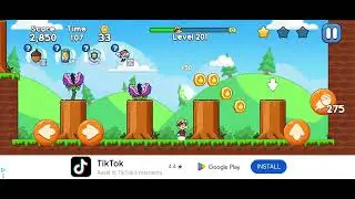 Leo's adventure jungle escape -Level 201-Game video #gamedesign #gamedevelopment #mario 
