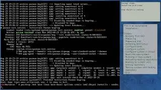 Arch Linux installation recording to kernel 5.19.5-arch1-1 (core)