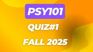 Psy101 quiz#1 fall 2025 | psy101 midterm preparation
