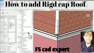 How to create Rigde Cap Roof in revit|FS cad expert| Beginners TUTORIAL |Detail design of roof