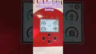 Utl 5Kw Hybrid Solar  Inverter battery setting #shorts