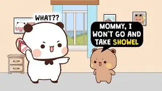 Milo says no to showers ❄️🚿 | Bubu gets angry 😠 | BUBU DUDU | PEACG GOMA | 3D ANIMATION