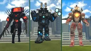 NEW TV TITAN CORRUPTED VS CINEMA TITAN UP GRATED AND SKIDIDI TOILET BOSS In Garry's Mod!