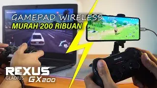 GAMEPAD WIRELESS PC & ANDROID MURAH 200 RIBUAN UNBOXING REXUS GX200
