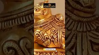 Brass Nandi Idol &ndash; Power &bull; Devotion &bull; Grace | eMetalCrafts
