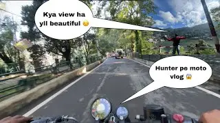 Hunter pe moto vlog 😱🏔️nd kya view ha guys 😱😱