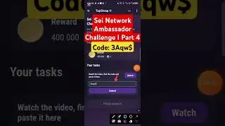 TapSwap Cenima Code l Sei Network Ambassador Challenge I Part 4 #tapswap #tapswapcode #airdrop