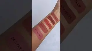 Mars Newly launched Popstar Lipstick Swatches #viral #shorts #short #swatches #ytshorts