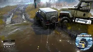 Snow Runner - Jeep CJ7 Renegade |Off-Road Drive| |Jeep Wrangler| |Snow Runner|