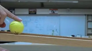 Uniform Acceleration: Ball Rolling down an Incline -- xmdemo 111