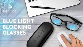 BENICCI Blue Light Glasses - Computer Glasses for Women & Men
