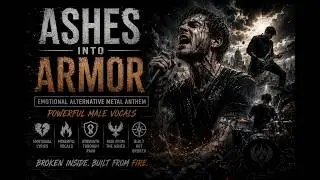 Ashes Into Armor | Emotional Alternative Metal Anthem | Powerful Male Vocals