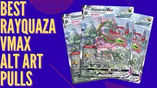 BEST $600 RAYUAZA VMAX ALT ART PULLS + REACTIONS COMPILATION | Pokemon Pack Opening Highlights #25