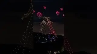 Frozen Drone Show #drone #lightshow #frozen #disney #elsa #shortvideo #trending #viralshort #japan