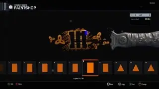 Black Ops 3 logo paintshop tutorial knife