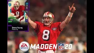 99 STEVE YOUNG IS  THE BEST QB IN MADDEN 20 ULTIMATE TEAM!