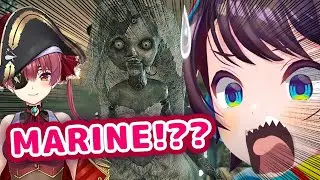 Subaru Reacts to Doll That Sounds Like Marine in Resident Evil Village【ENG Sub/Hololive】