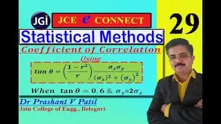 Coefficient of Correlation using the angle between regression lines || 18mat41 || Dr Prashant Patil