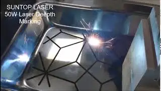 AMAZING!!! Engraving effect for metal hollowware- 50W Deepth Marking hollowware