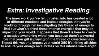 EXTRA-intense inner work leads you towards a massive energetic breakthrough…
