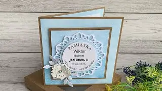 Confirmation card in a box #altairart #craftpassion #cardmaking 