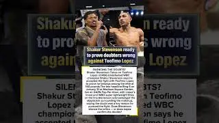 🥊Shakur Stevenson Takes on Teofimo Lopez at MSG Undefeated WBC champion #boxingnews #boxing