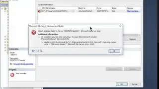 Permission Error when Attaching a database in SQL Server Management Studio
