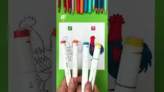 Rooster 🐓✨ The technique for your animal drawings ✍️ #rooster #animal #drawing #tutorial