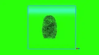 Thumbprint Scan on Green Screen | Free Footage