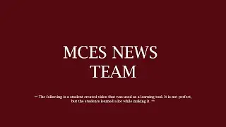 MCES News Team - Superhero of the Day