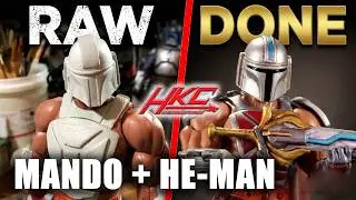 HE-MAN: The Mandalorian HE-MANDO Custom action figure by Hunter Knight Customs