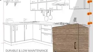 Dynasty Postform Cabinets for Kitchen & Wardrobe