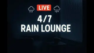 🌧️ LIVE: 24/7 Heavy Rain Sounds for Sleeping, Relaxing & Focusing ⛈️ | Dark Screen | No Music