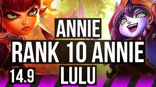 ANNIE & Kalista vs LULU & Ezreal (SUP) | 1/2/16, Rank 10 Annie | BR Challenger | 14.9