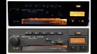 1980s Becker Le Mans BE0727 12V or 24V Car Cassette FM Radio Player