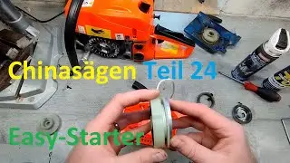 Leitfaden Amazon / eBay / Baumarkt Kettensäge Teil 24 - Easy-Start Seilzugstarter Anlasser wechseln