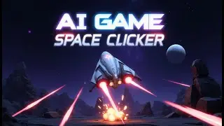 I made a game using AI tools - Space Clicker 1 - GAMEPLAY