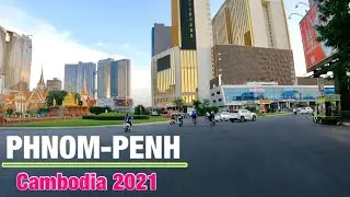Phnom Penh tour 2021, driving around city Phnom Penh of Cambodia