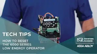 How to reset the 6000 Series low energy operator