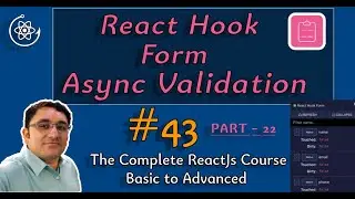 react hook form tutorial in hindi || Async Validation Explained in hindi #43