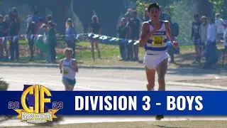 XC 2023 — CIF State D3, мальчики (представления перед гонкой, основные моменты гонки, награды и и...