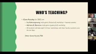 Summer Community of Writers 2022 Information Session
